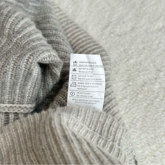 Vince Wool Cashmere Gray Open Front Ribbed Cardigan S - Picture 11 of 12